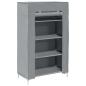 Preview: Schuhschrank Grau 60,5x30x97 cm Vliesstoff