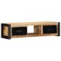 Preview: ARDEBO.de - TV-Schrank 100x30x25 cm Raues Massivholz Mango