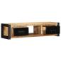 Preview: TV-Schrank 100x30x25 cm Raues Massivholz Mango