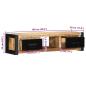 Preview: TV-Schrank 100x30x25 cm Raues Massivholz Mango