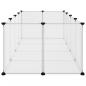 Preview: Kleintierkäfig Transparent 144x74x46,5 cm PP und Stahl