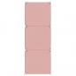 Preview: Kinderschrank Modular mit 6 Würfeln Rosa PP