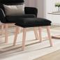 Preview: ARDEBO.de - Fußhocker Schwarz 45x29,5x35 cm Stoff