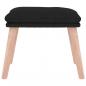 Preview: Fußhocker Schwarz 45x29,5x35 cm Stoff