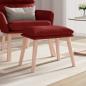 Preview: ARDEBO.de - Fußhocker Weinrot 45x29,5x35 cm Stoff