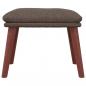 Preview: Fußhocker Taupe 45x29,5x35 cm Stoff