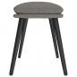 Preview: Fußhocker Hellgrau 45x29,5x35 cm Stoff