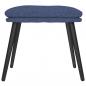 Preview: Fußhocker Blau 45x29,5x35 cm Stoff