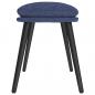 Preview: Fußhocker Blau 45x29,5x35 cm Stoff