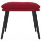 Preview: Fußhocker Weinrot 45x29,5x35 cm Samt