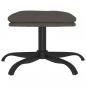 Preview: Fußhocker Dunkelgrau 60x60x36 cm Samt