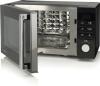 Preview: Hisense H25MOBS1HC Stand Mikrowelle, 48,2 cm breit, 900 W, 25 L, 8 Automatikprogramme, Grillfunktion, schwarz