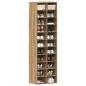 Preview: ARDEBO.de - Schuhschrank Artisan-Eiche 54x34x183 cm Holzwerkstoff