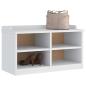 Preview: ARDEBO.de - Flurbank SANDNES Weiß 87x40x50 cm Massivholz Kiefer