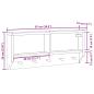 Preview: Wandgarderobe SANDNES Weiß 87x12x35 cm Massivholz Kiefer