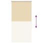 Preview: Verdunkelungsrollo Beige 85x130cm Stoffbreite 80,7 cm Polyester