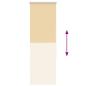 Preview: Verdunkelungsrollo Beige 60x175cm Stoffbreite 55,7 cm Polyester