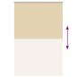 Preview: Verdunkelungsrollo Beige 145x230 cm Stoffbreite 141,6 cm