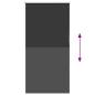 Preview: Verdunkelungsrollo Schwarz 80x130 cm Stoffbreite 75,7 cm
