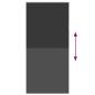 Preview: Verdunkelungsrollo Schwarz 110x210 cm Stoffbreite 105,7 cm