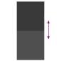 Preview: Verdunkelungsrollo Schwarz 110x230 cm Stoffbreite 105,7 cm