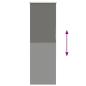 Preview: Verdunkelungsrollo Grau 60x130 cm Stoffbreite 55,7 cm Polyester