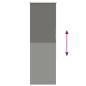 Preview: Verdunkelungsrollo Grau 50x150 cm Stoffbreite 45,7 cm Polyester