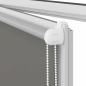 Preview: Verdunkelungsrollo Grau 60x230 cm Stoffbreite 55,7 cm Polyester