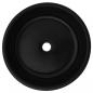 Preview: Waschbecken Keramik Rund Schwarz 42x12 cm