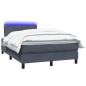 Preview: Boxspringbett mit Matratze Dunkelgrau 120x220 cm Samt