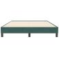 Preview: Boxspringbett ohne Matratze Dunkelgrün 160x210 cm Samt