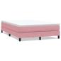 Preview: Boxspringbett ohne Matratze Rosa 160x210 cm Samt