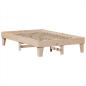 Preview: Massivholzbett mit Regal ohne Matratze 120x190 cm Kiefer