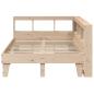 Preview: Massivholzbett mit Regal ohne Matratze 120x190 cm Kiefer