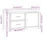Preview: Flurbank SANDNES 87x40x50 cm Massivholz Kiefer