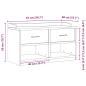Preview: Flurbank SANDNES 87x40x50 cm Massivholz Kiefer