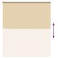 Preview: Verdunkelungsrollo Beige 135x175 cm Stoffbreite 131,6 cm