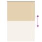 Preview: Verdunkelungsrollo Beige 90x130cm Stoffbreite 85,7 cm Polyester