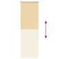 Preview: Verdunkelungsrollo Beige 40x175cm Stoffbreite 35,7 cm Polyester
