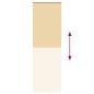 Preview: Verdunkelungsrollo Beige 65x230cm Stoffbreite 60,7 cm Polyester
