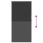 Preview: Verdunkelungsrollo Schwarz 75x175 cm Stoffbreite 70,7 cm
