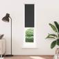 Preview: ARDEBO.de - Verdunkelungsrollo Schwarz 55x210 cm Stoffbreite 50,7 cm