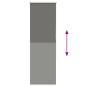 Preview: Verdunkelungsrollo Grau 45x150 cm Stoffbreite 40,7 cm Polyester
