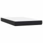 Preview: Boxspringbett mit Matratze Schwarz 120x220 cm Samt
