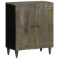 Preview: 3-tlg. Sideboards Hellgrau 60x33,5x75 cm Massivholz Mango
