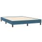 Preview: Boxspringbett ohne Matratze Dunkelblau 160x210 cm Samt