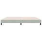 Preview: Boxspringbett ohne Matratze Hellgrau 180x210 cm Samt