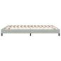 Preview: Boxspringbett ohne Matratze Hellgrau 180x210 cm Samt