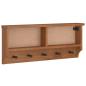 Preview: Wandgarderobe SANDNES 87x12x35 cm Massivholz Kiefer