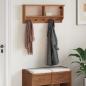 Preview: Wandgarderobe SANDNES 87x12x35 cm Massivholz Kiefer